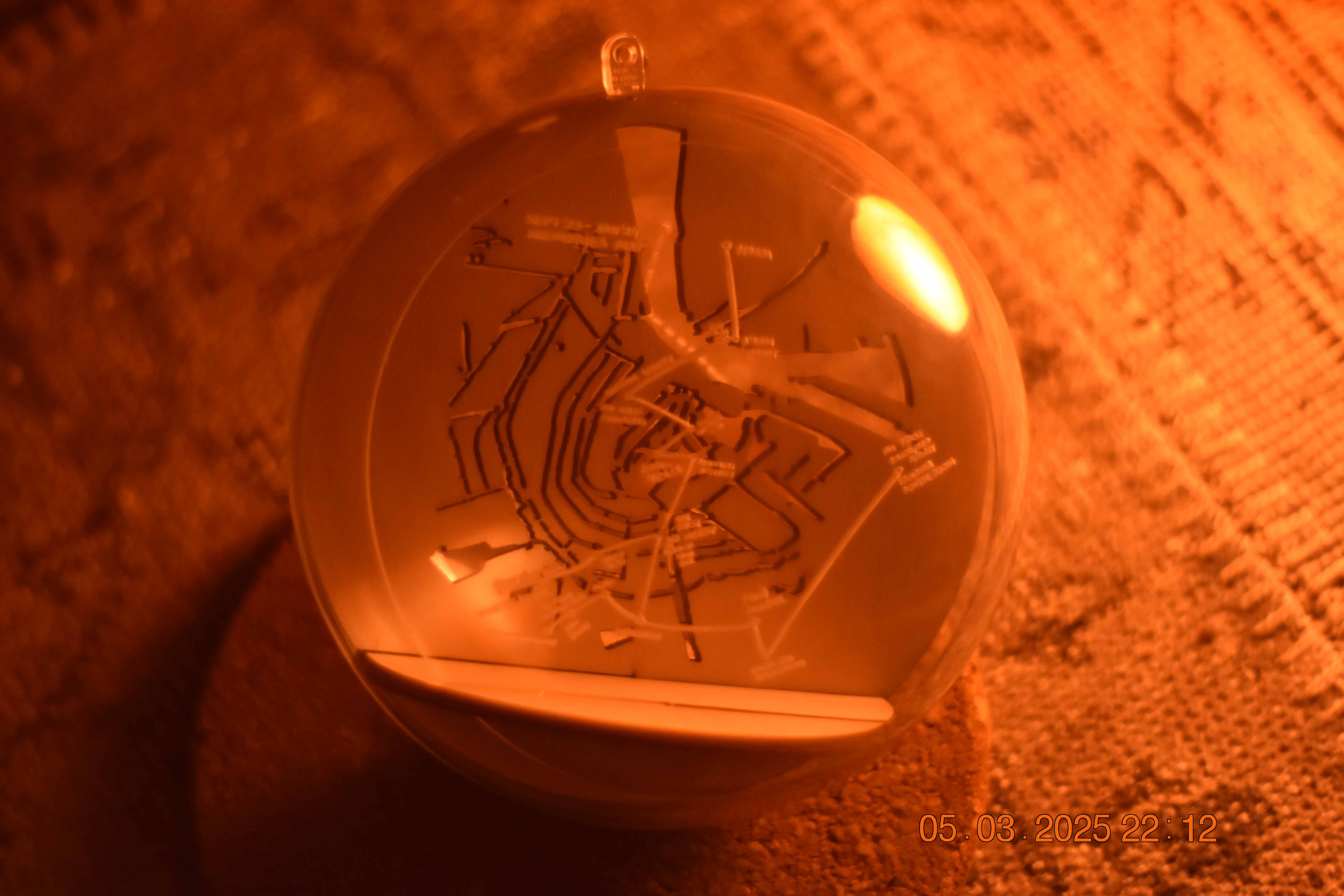 Memory Ball with architectural model